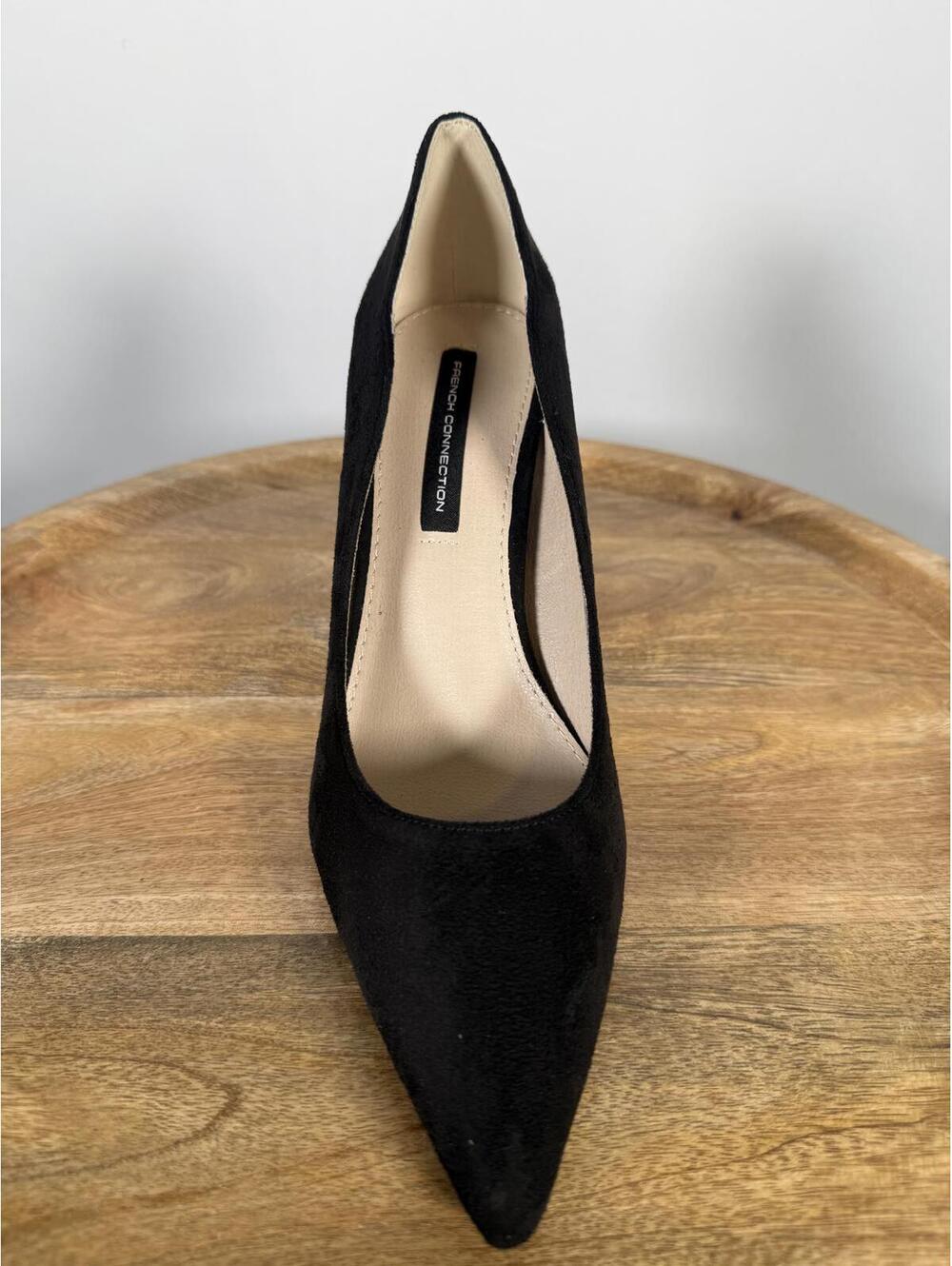 French Connection Black Suede Pointed Toe Pumps Heels Women's US Size 8.5 NWB - Picture 9 of 12
